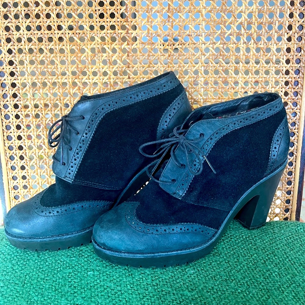 Sperry Emory Oxford Loafer Leather Suede Stacked
Heeled Boots/Booties Women’s 8